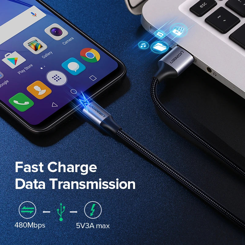UGREEN Micro USB Cable Fast Quick Charger Cable USB to Micro USB 2.0 Android Charging Cord for Samsung Galaxy S7 S6 Note Wire