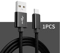 1/3PCS USB to Type C fast charging cable, suitable for braided charging cables of Android,Samsung, Redmi,and other mobile phones