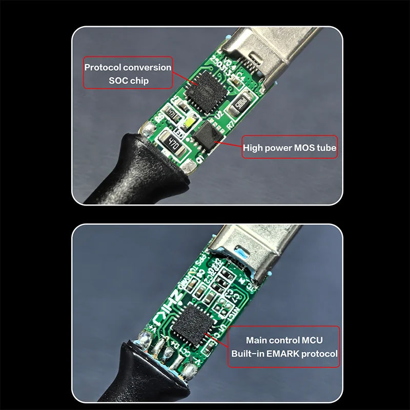 I2C Turbo TU2 TU1 1.2 Meters 120W 65W High Power Universal Flash Fast Charging Cable for IOS Android Mobile Phones Repair