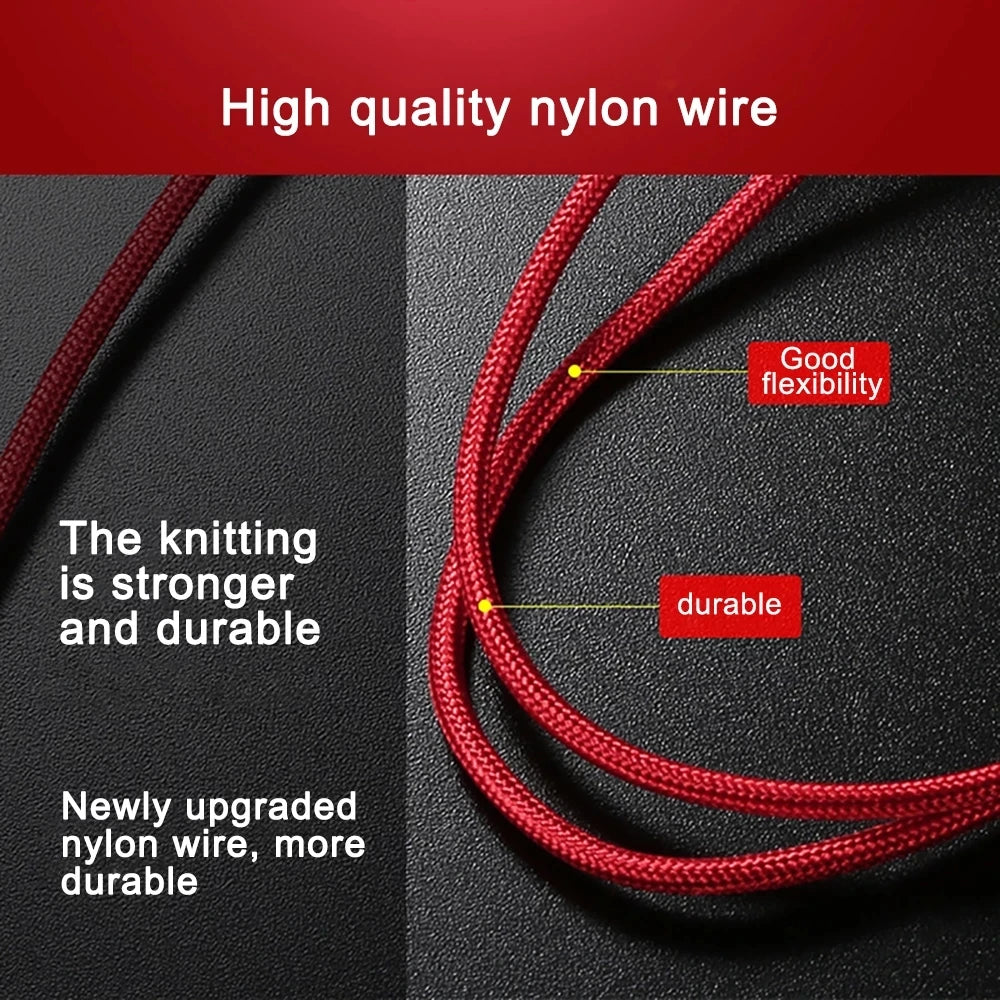 3 In 1 Micro USB Type C Charger Cable Multi Usb Port Multiple Usb Charging Cord Usbc Mobile Phone Wire For ios/Android/Type-C.