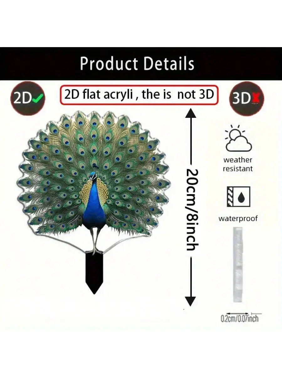 PeacockGlow™ Garden Light 🦚✨ — Solar-Powered Yard Elegance
