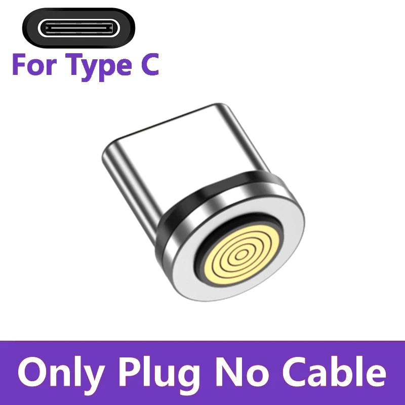 AUFU 9Pin 240W Magnetic Cable 5A Fast Charging Mirco USB Type C Cable For iPhone Xiaomi 540 Rotate Elbow Magnet Charge Data Cord