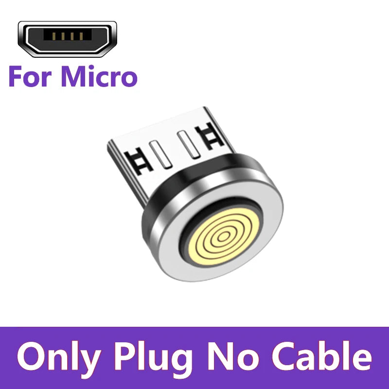 AUFU 9Pin 240W Magnetic Cable 5A Fast Charging Mirco USB Type C Cable For iPhone Xiaomi 540 Rotate Elbow Magnet Charge Data Cord