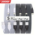 LAIHONEN MFi Certification 5pcs Charger Cable Nylon Braided Fast Charging for iPhone Cable Charger Fast, for iPhone 14 13 12 11