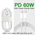 1-50Pcs 60W Type C Weaving Cable For Apple iPhone 14 13 12 11 15 17 16 Pro Max Plus USB C Fast Charging Cable Phone Accessories