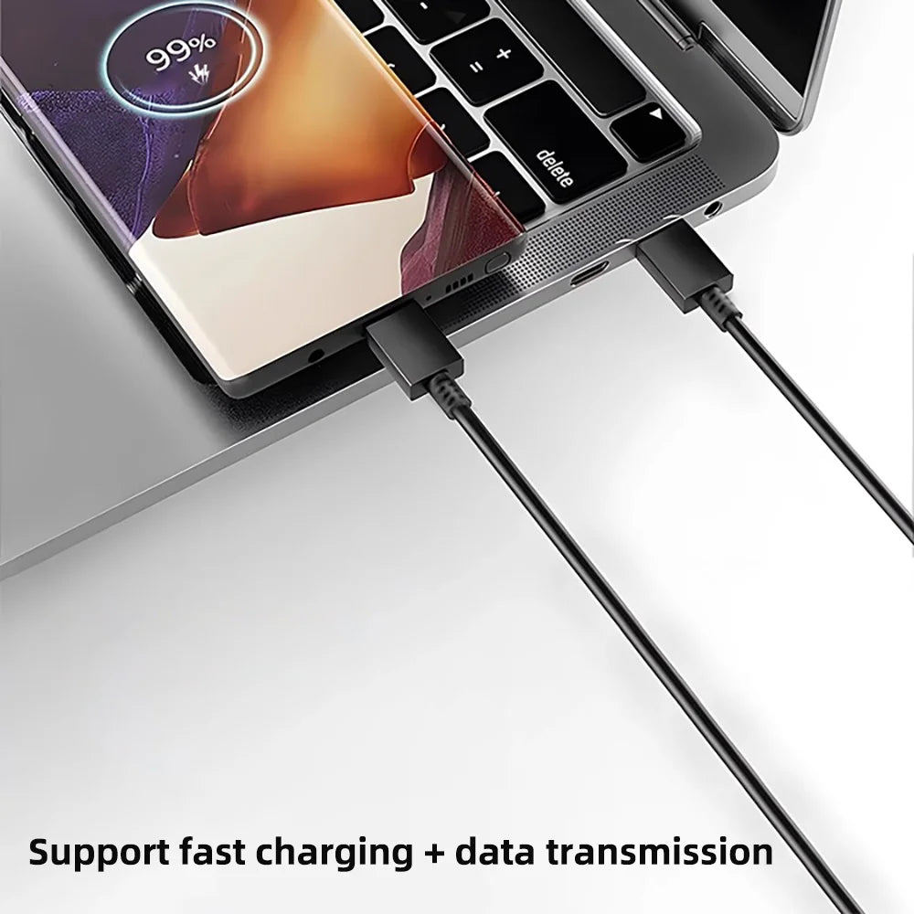 10Pcs PD 100W USB Type C to C Fast Charge Cable for Samsung Galaxy S22 S23 S24 S25 Plus Note Ultra A53 A54 Charging Data Cable