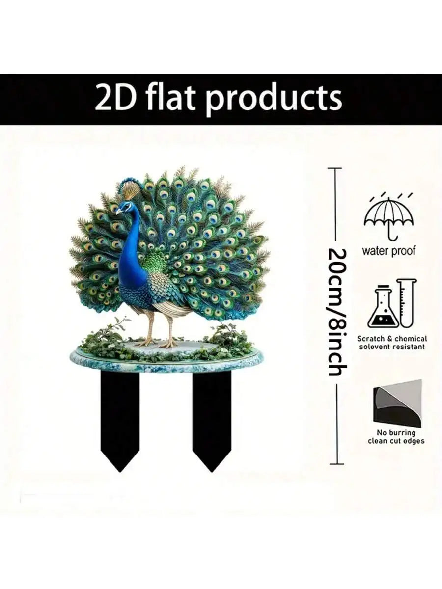 PeacockGlow™ Garden Light 🦚✨ — Solar-Powered Yard Elegance