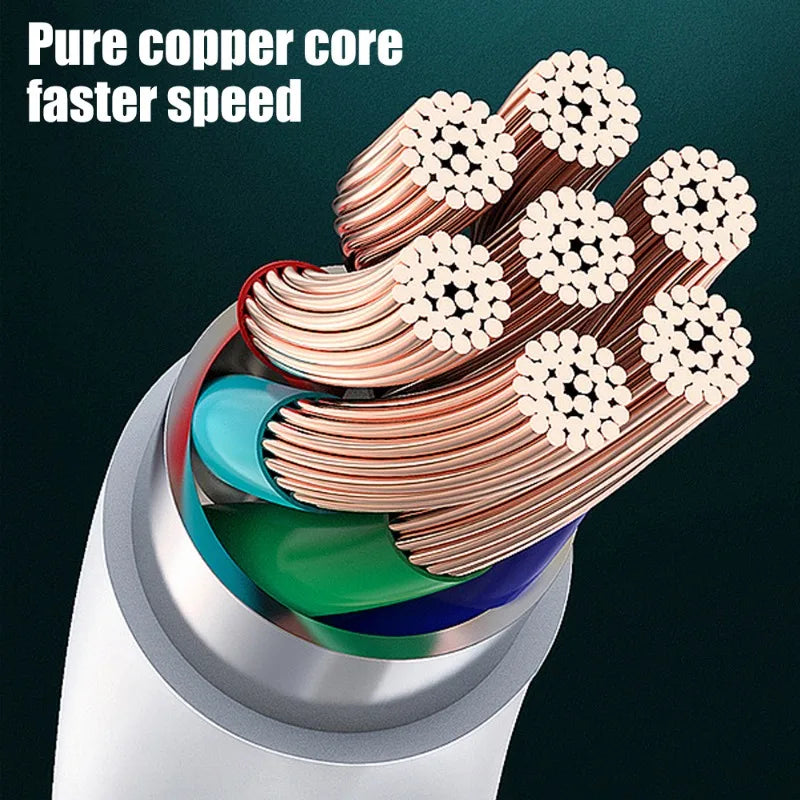 120W Type C Cell Phone Charging Cables Fast Charger USB A To Type C Nylon Braided Cord for Apple IPhone 16 15 Pro Max/16 15 Plus