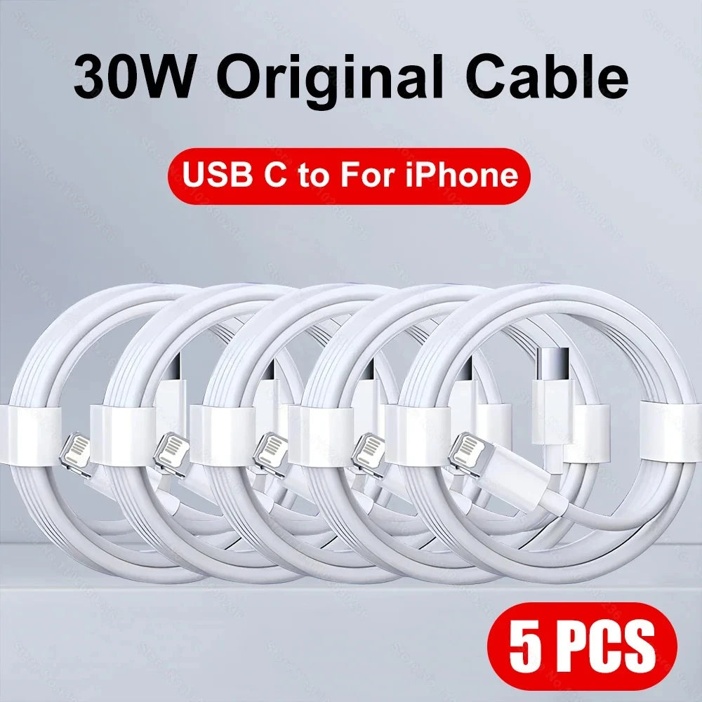 PD 20W Fast Charging Cable 1M 2M For Apple iPhone 11 13 12 14 Pro Max Plus  Data Line Cables Quick Charge Phone Accessories