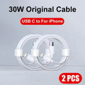 5-1pcs 30W Fast Charging Cable Foe iPhone 13 12 11 14 Pro Max Mini USB C Cable For X XR XS MAX 7 8 14 Plus 6