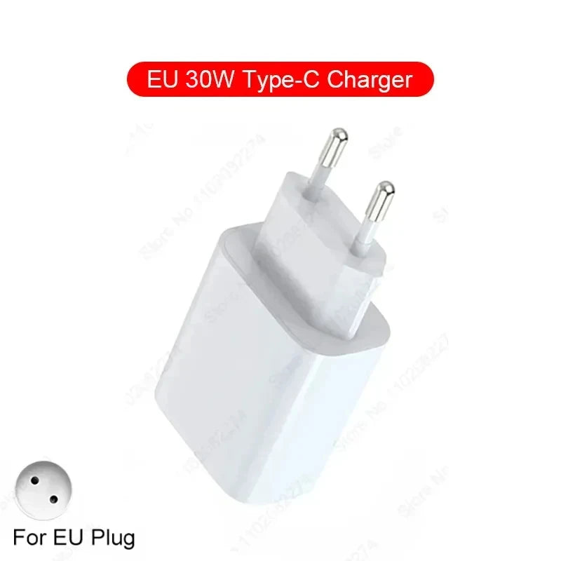 US EU Adapter PD 40W Fast Charger For Apple iPhone 15 13 12 11 14 17 16 Pro Max Type C Charger Charging Cable Phone Accessories