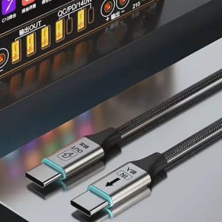 I2C Turbo TU2 TU1 1.2 Meters 120W 65W High Power Universal Flash Fast Charging Cable for IOS Android Mobile Phones Repair