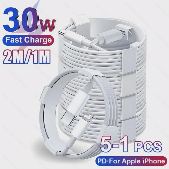 PD 20W Fast Charging Cable 1M 2M For Apple iPhone 11 13 12 14 Pro Max Plus  Data Line Cables Quick Charge Phone Accessories