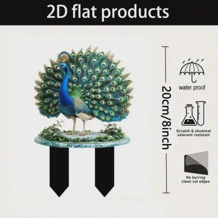 PeacockGlow™ Garden Light 🦚✨ — Solar-Powered Yard Elegance